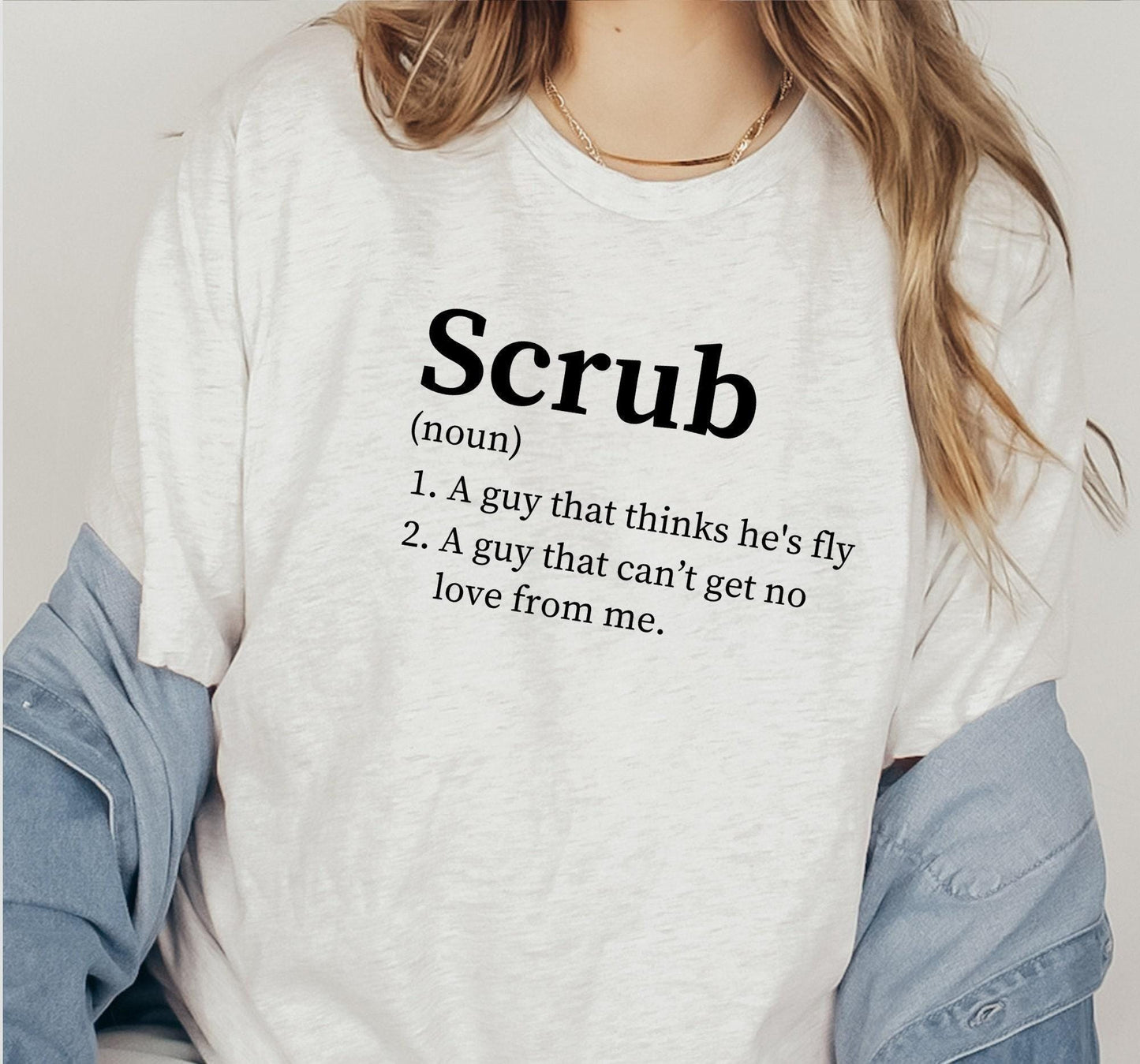 TLC No Scrubs Definition Funny 90s Song Graphic T-Shirt