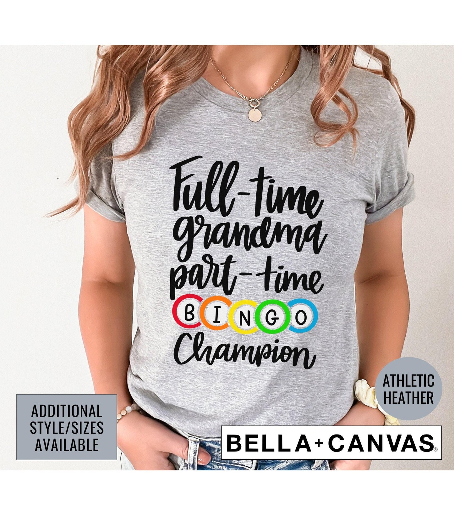 Full Time Grandma Part Time Bingo Champion Women's Graphic T-Shirt