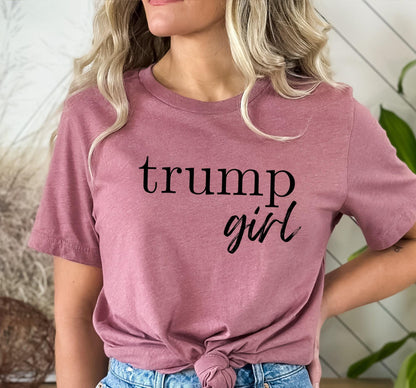 Trump Girl Women's MAGA Republican Graphic T-Shirt