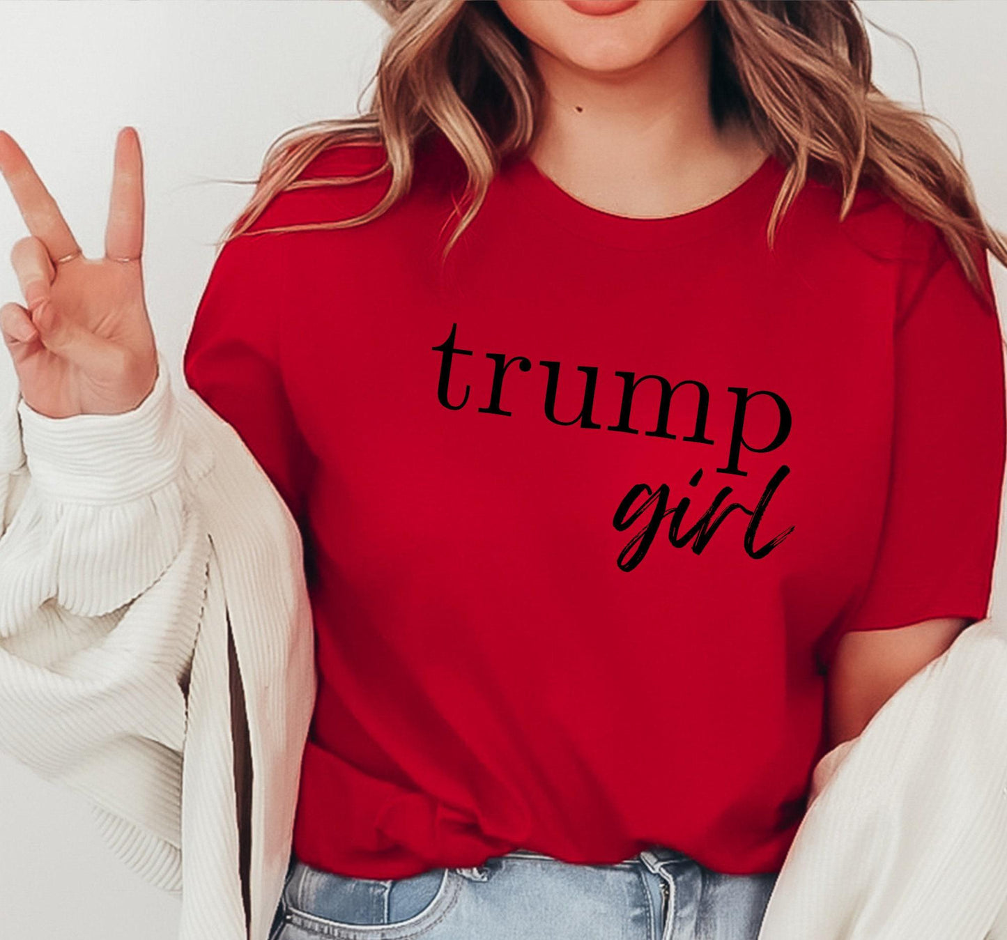 Trump Girl Women's MAGA Republican Graphic T-Shirt