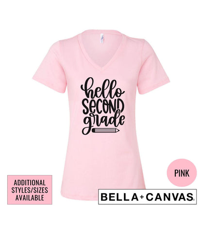 Hello Second Grade Graphic T-Shirt