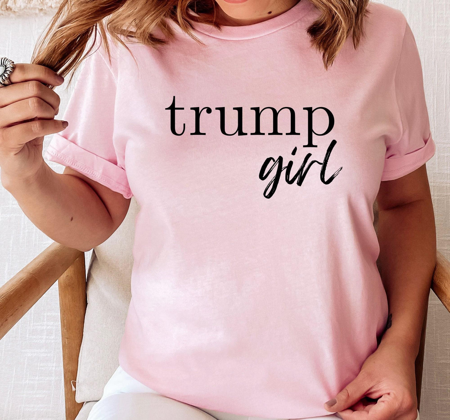 Trump Girl Women's MAGA Republican Graphic T-Shirt