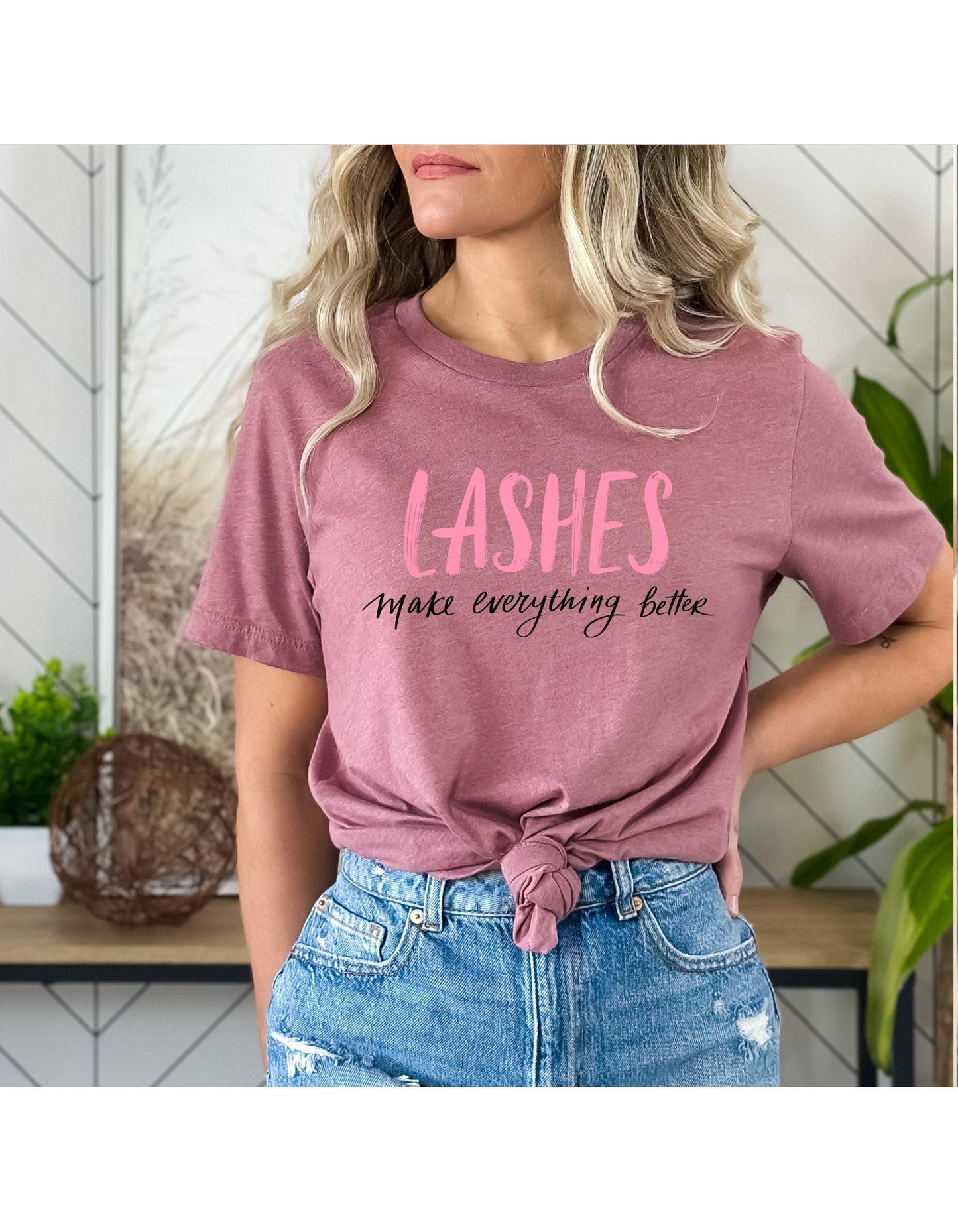 Lashes Make Everything Better Women's Graphic T-Shirt