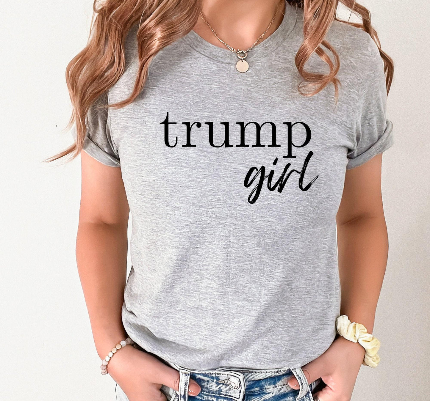 Trump Girl Women's MAGA Republican Graphic T-Shirt