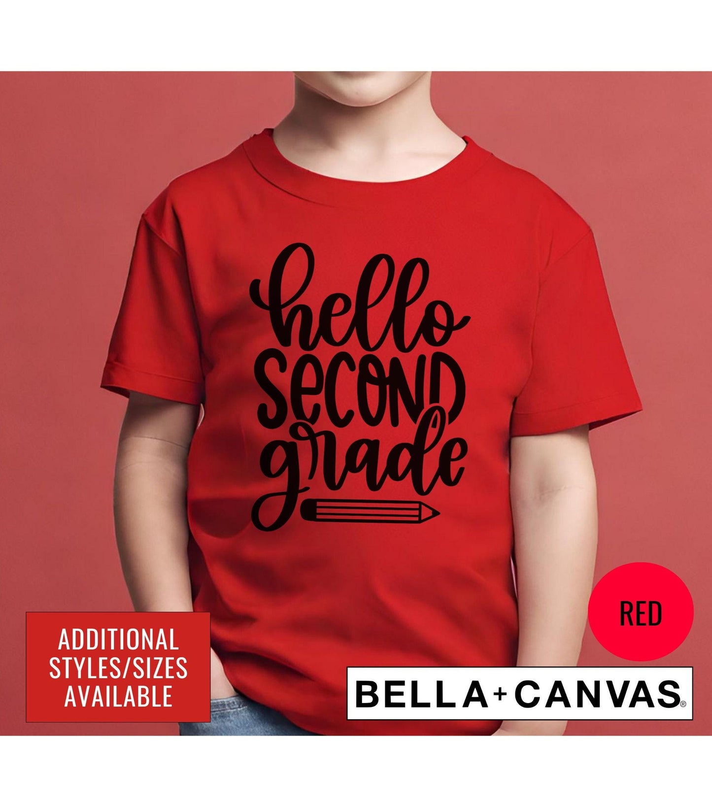 Hello Second Grade Graphic T-Shirt