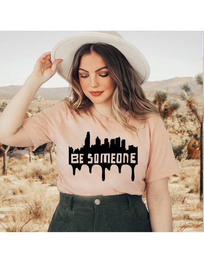 Be Someone Houston Printed Graphic T-Shirt