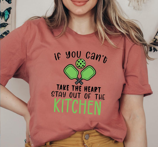 If You Can't Take The Heart Stay Out Of The Kitchen Graphic T-Shirt