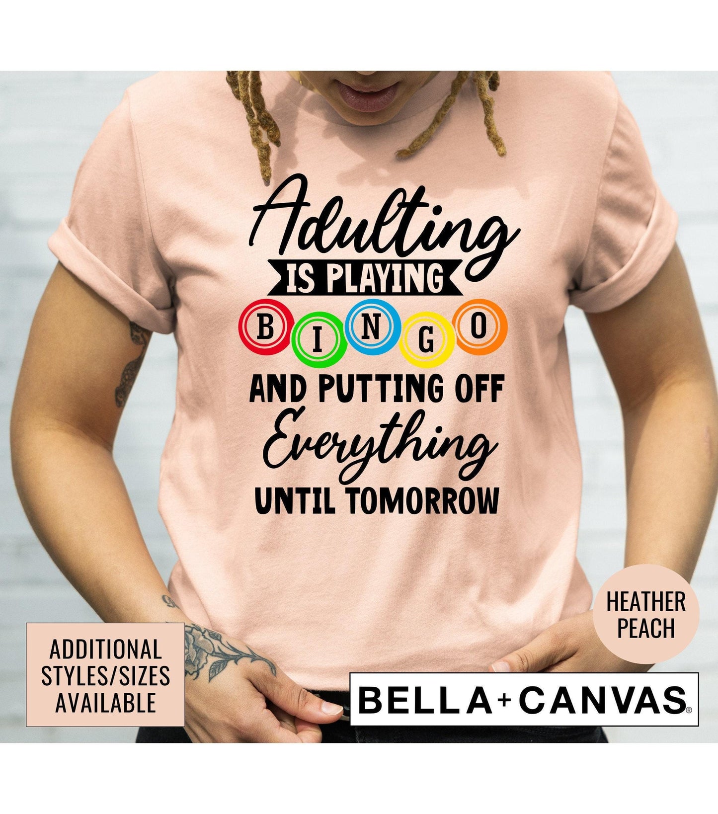 Adulting Is Playing Bingo Women's Graphic T-Shirt