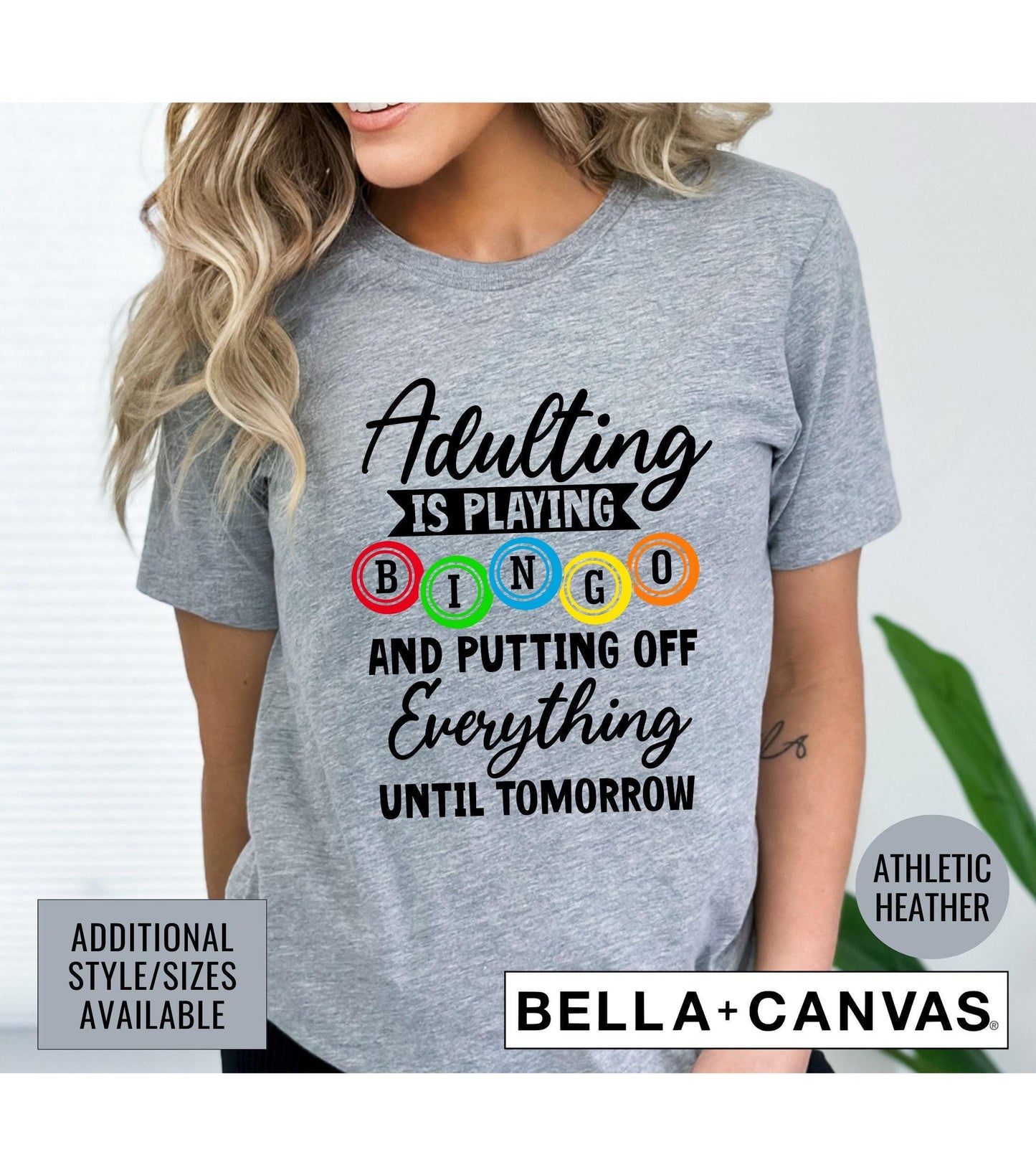 Adulting Is Playing Bingo Women's Graphic T-Shirt