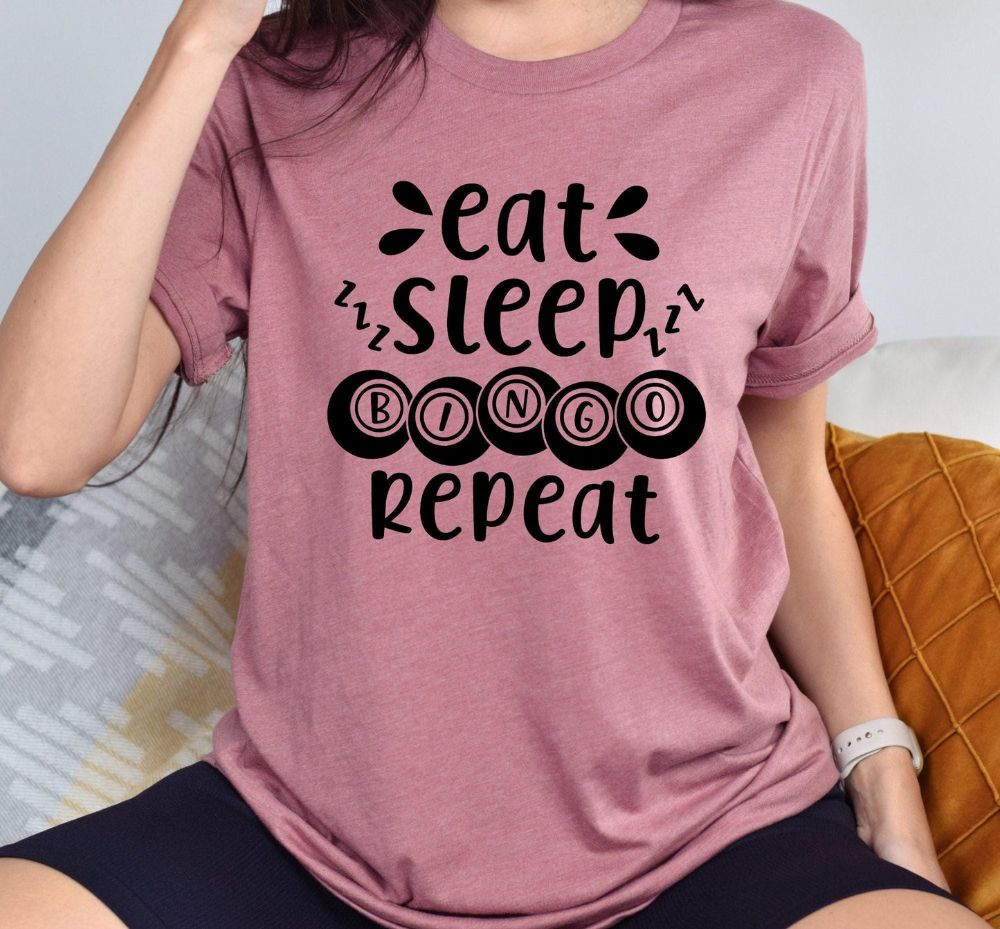 Eat Sleep Bingo Repeat Women's Graphic T-Shirt