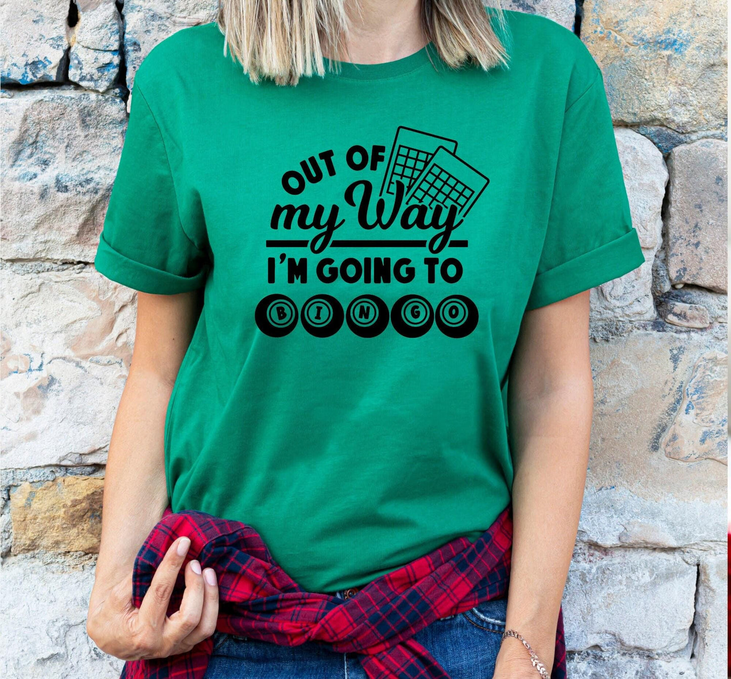 Get Out Of My Way I'm Going To Bingo Women's Graphic T-Shirt