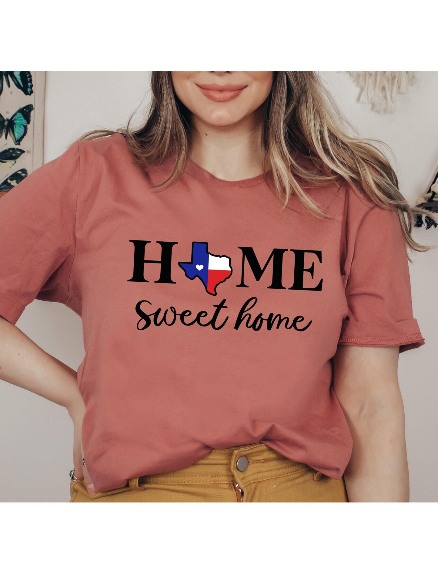 Home Sweet Home Texas State Women's Graphic T Shirt