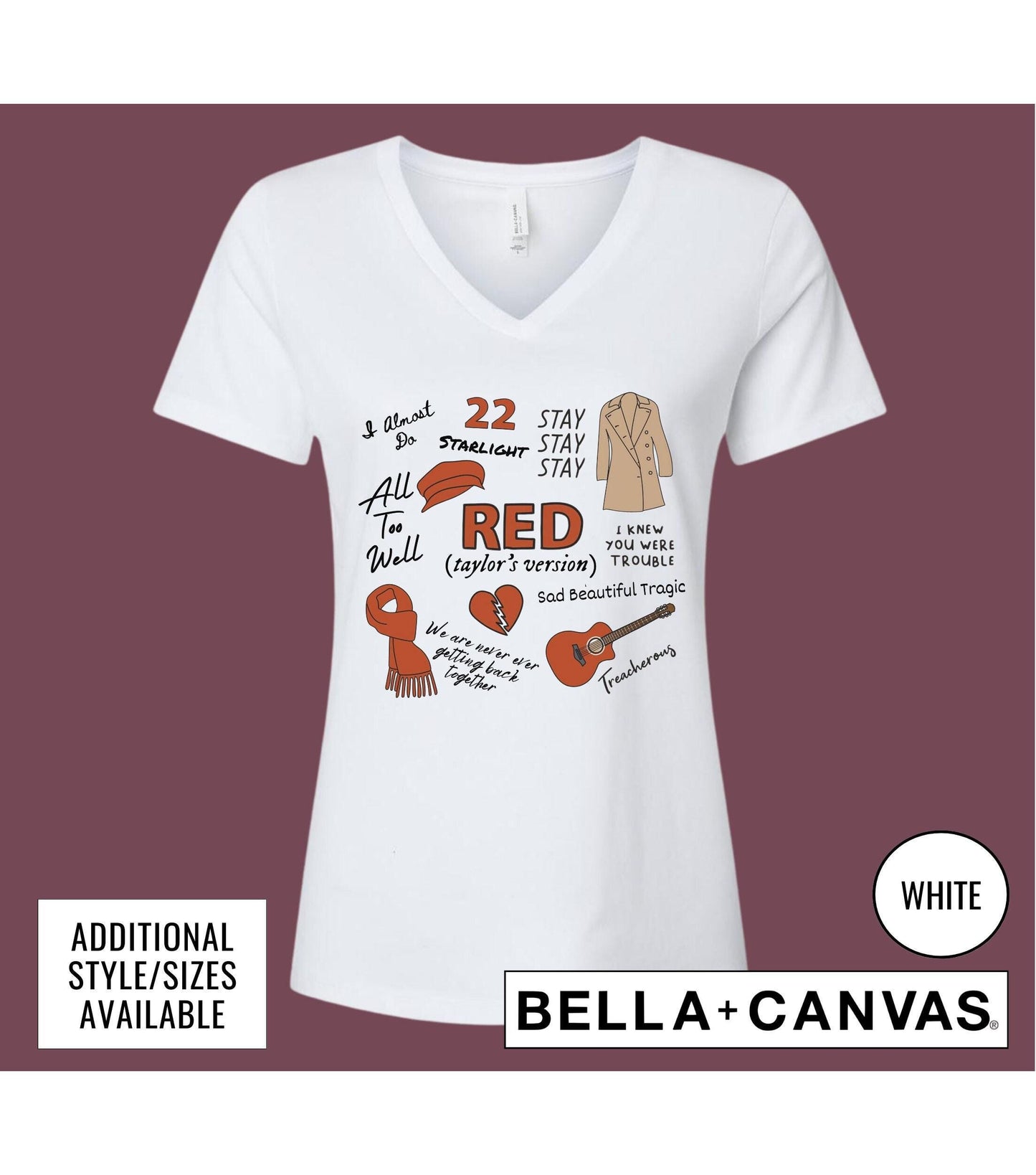 Red Era Taylor's Version Graphic T-Shirt