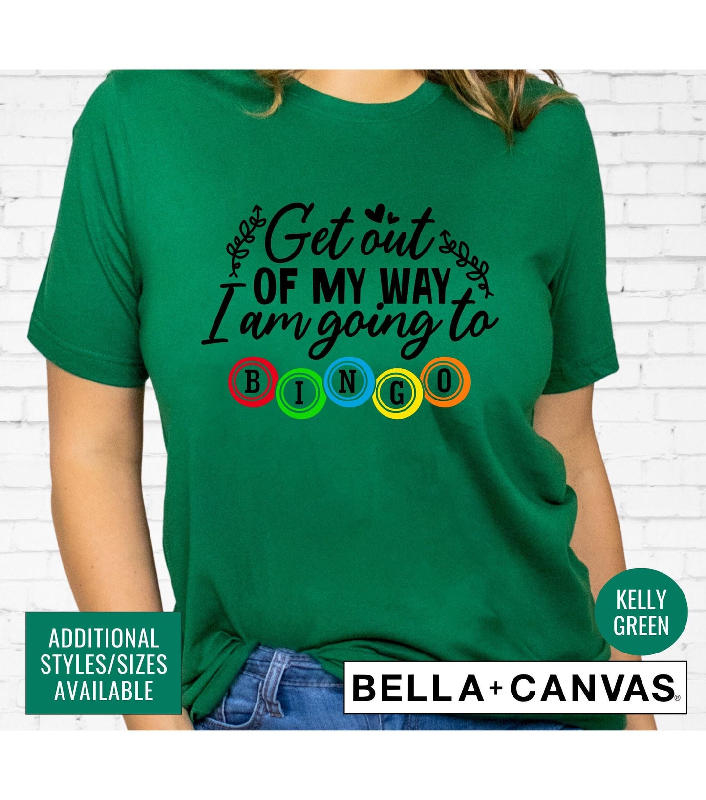 Get Out Of My Way I'm Going To Bingo Women's Graphic T-Shirt