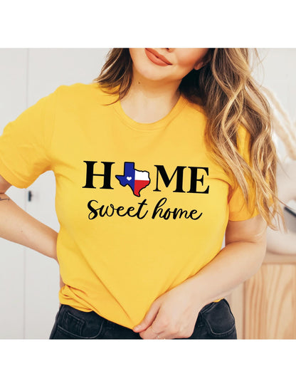 Home Sweet Home Texas State Women's Graphic T Shirt