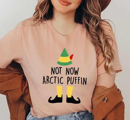 Not Now Arctic Puffin Buddy The Elf Graphic T-Shirt