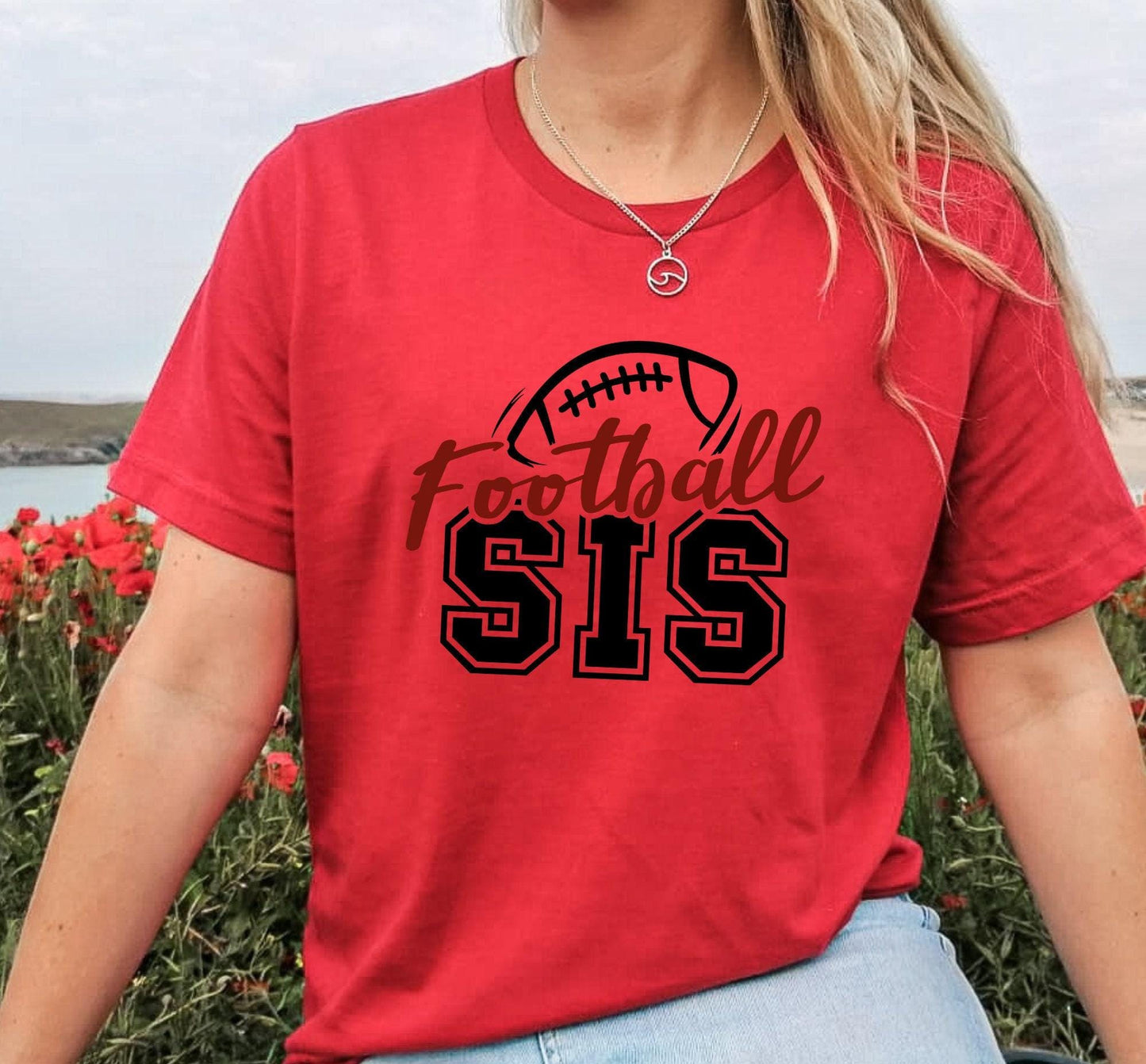 Football Sis Graphic T-Shirt