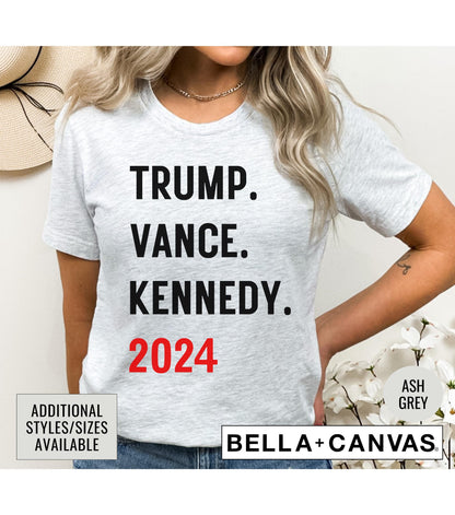 Trump Vance Kennedy 2024 Presidential Election Graphic T-Shirt