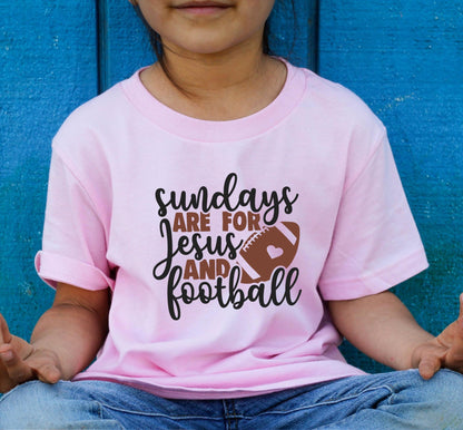 Sundays Are For Jesus And Football Graphic T-Shirt