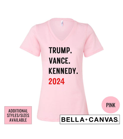 Trump Vance Kennedy 2024 Presidential Election Graphic T-Shirt