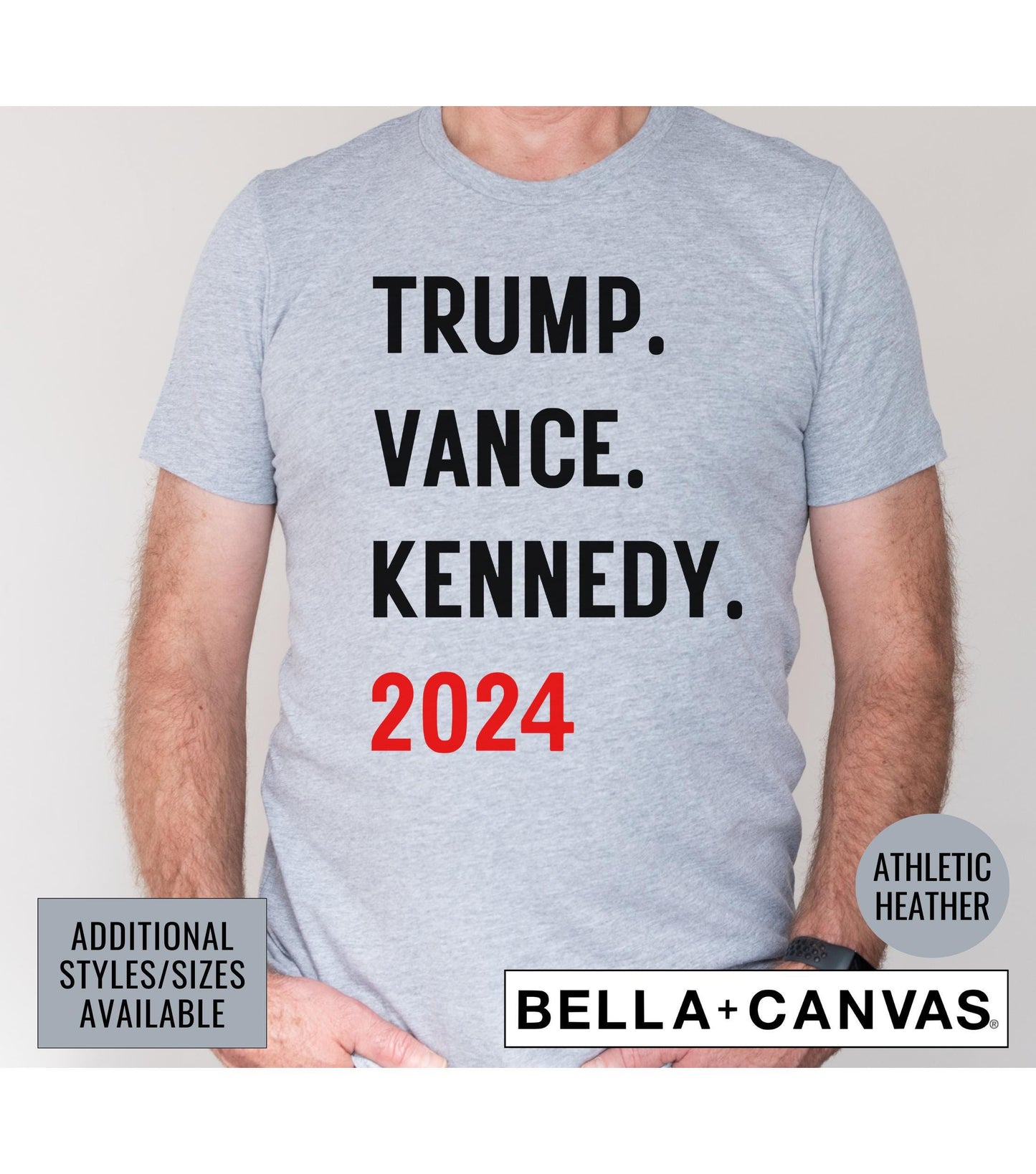 Trump Vance Kennedy 2024 Presidential Election Graphic T-Shirt