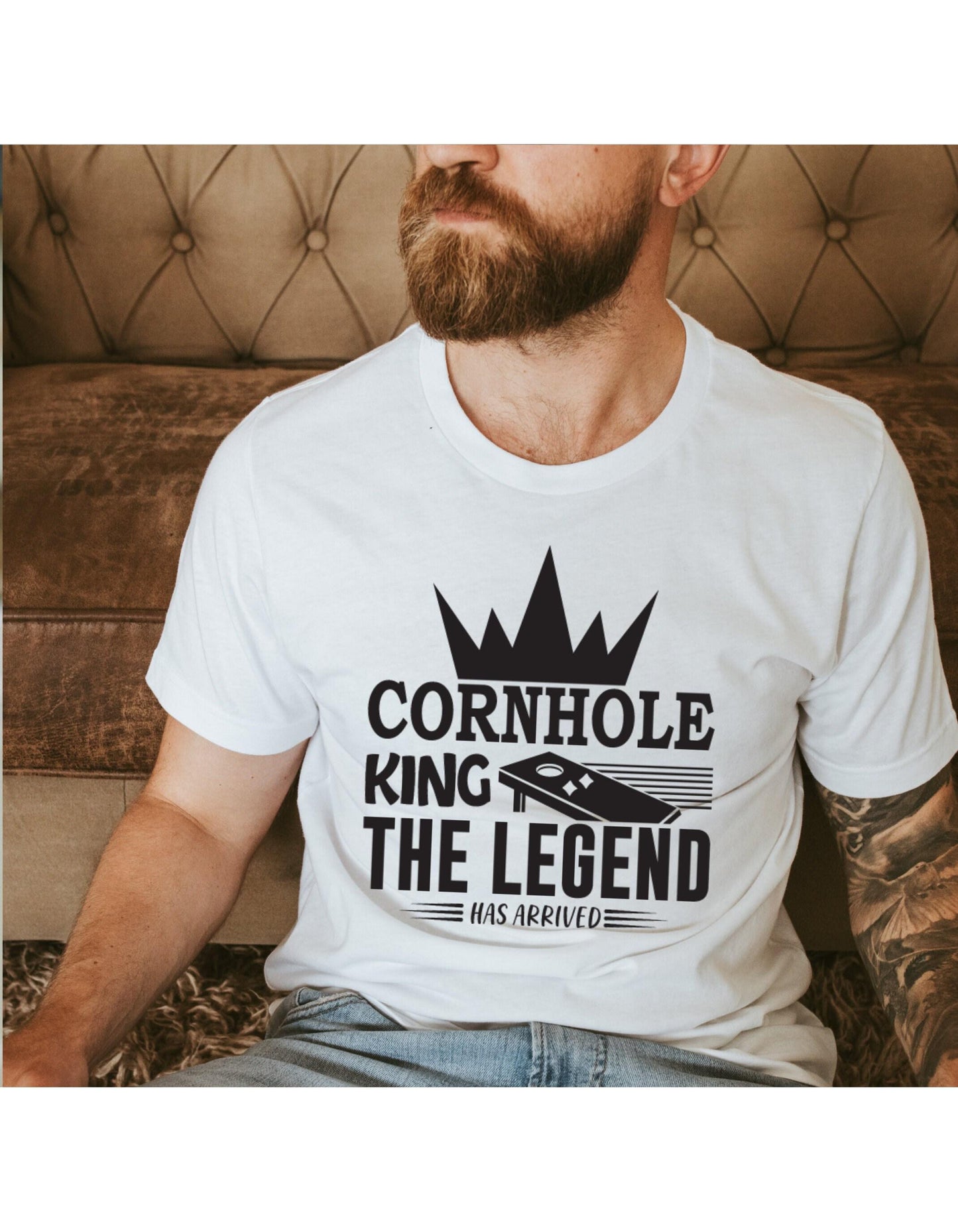 Cornhole King The Legend Has Arrived Men's Graphic T-Shirt