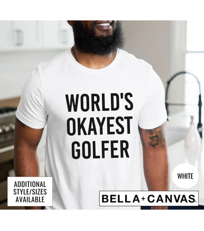 World's Okayest Golfer Men's Graphic T-Shirt