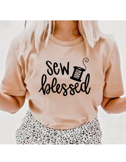 Sew Blessed Women's Graphic T-Shirt