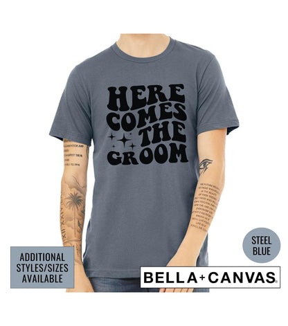 Here Comes The Groom Wedding Bachelor Party Men's Graphic T-Shirt