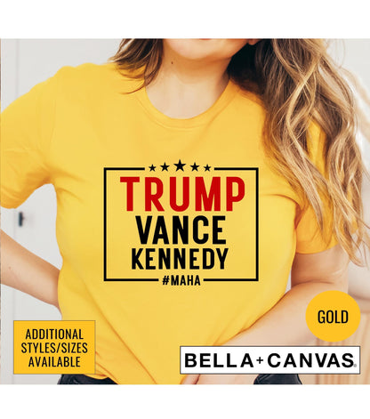 Trump Vance Kennedy MAHA 2024 Presidential Election Graphic T-Shirt