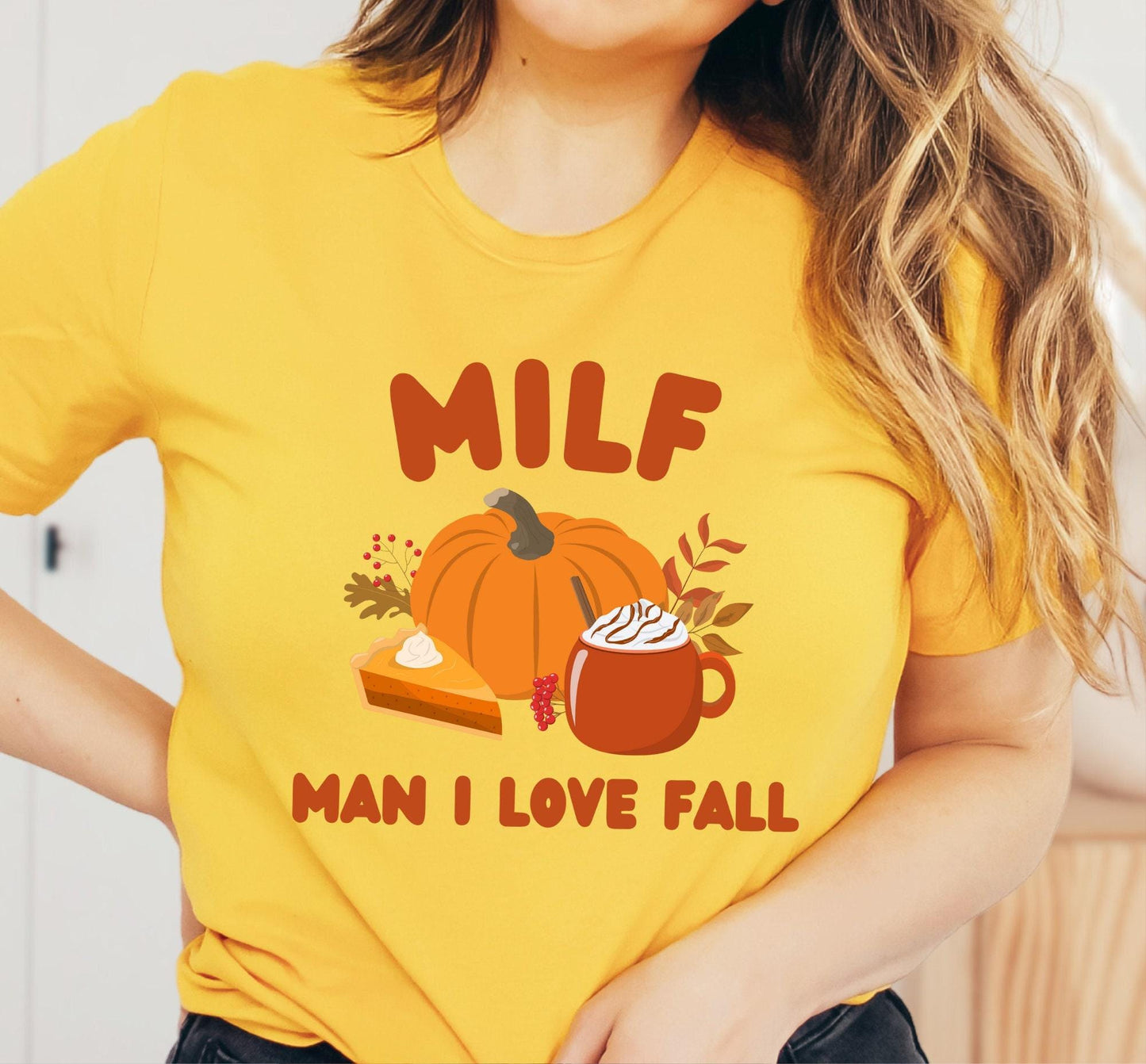 MILF Man I Love Fall Graphic T-Shirt