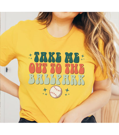 Take Me Out To The Ballpark Womens Graphic T-Shirt