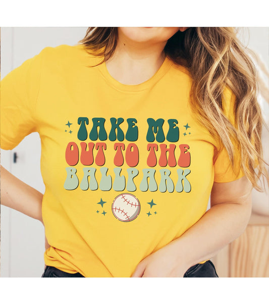 Take Me Out To The Ballpark Womens Graphic T-Shirt