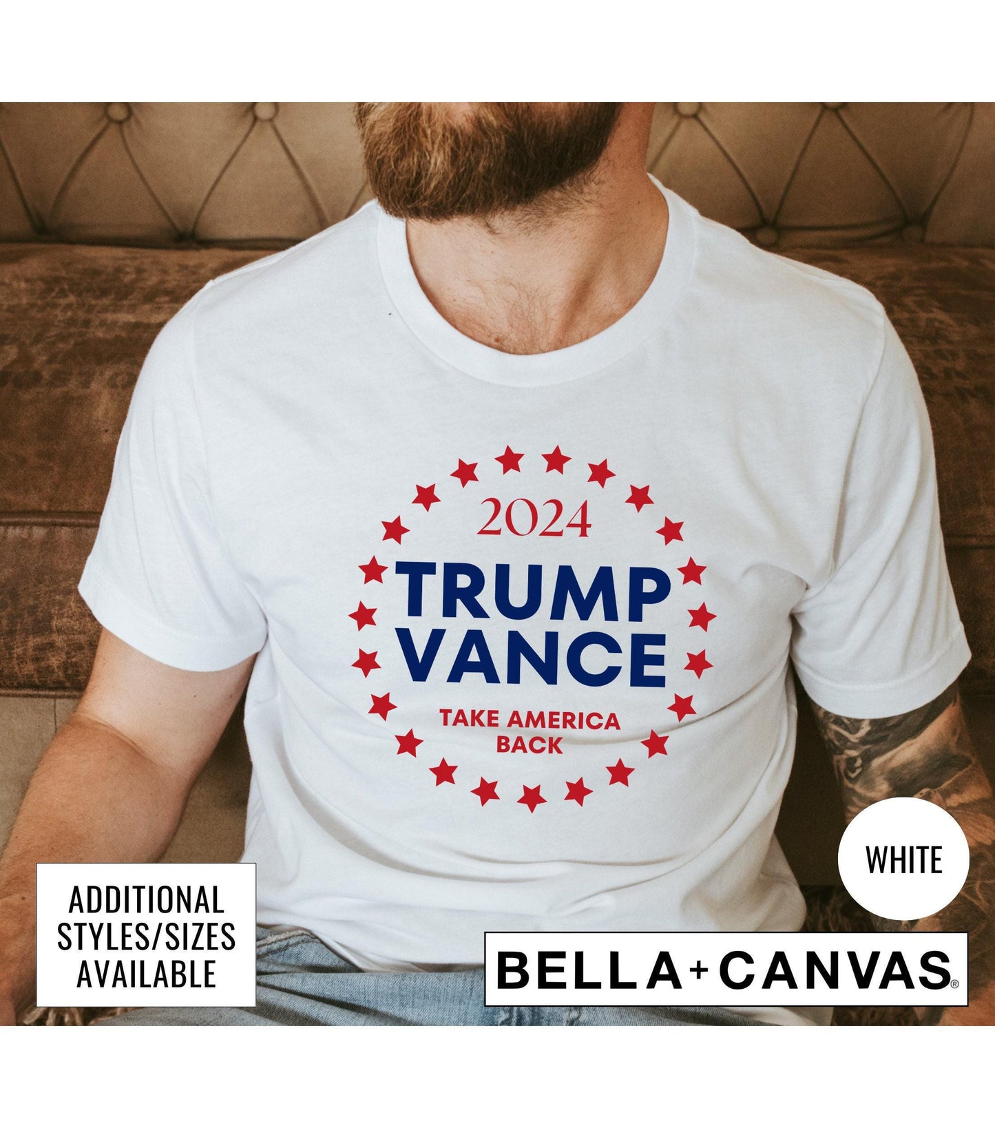 Trump Vance 2024 President Graphic T-Shirt