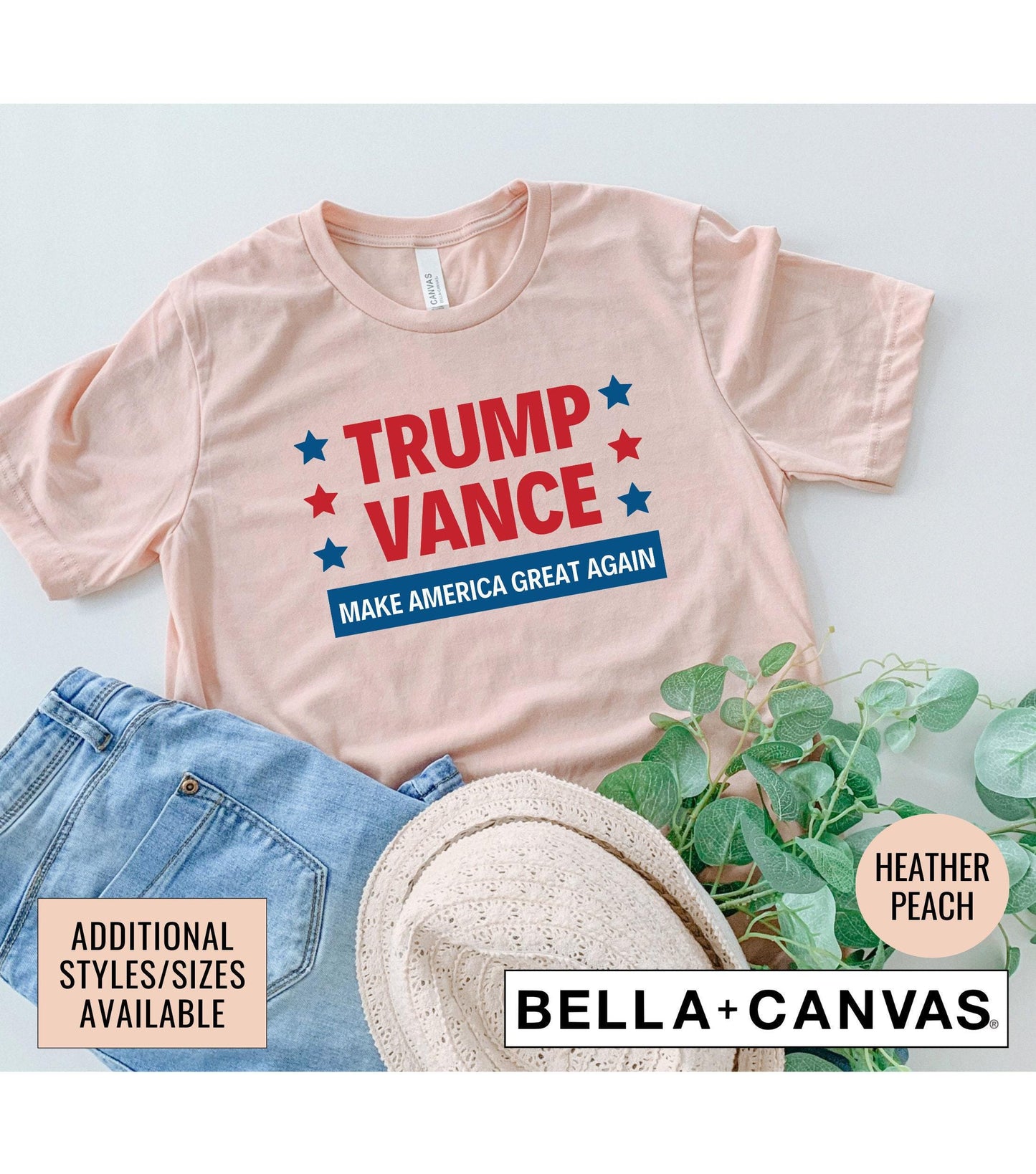 Trump Vance 2024 President Graphic T-Shirt