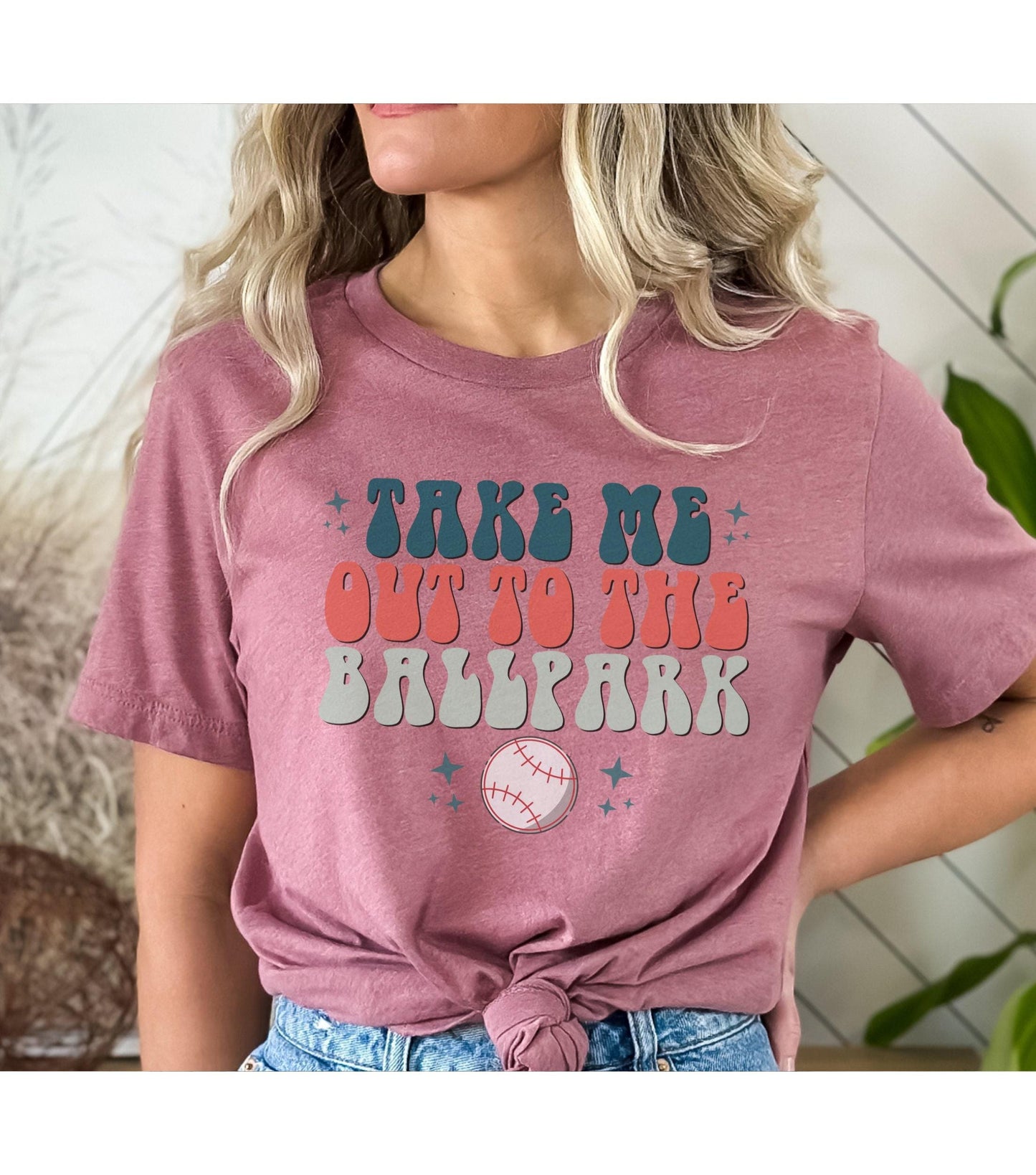 Take Me Out To The Ballpark Womens Graphic T-Shirt