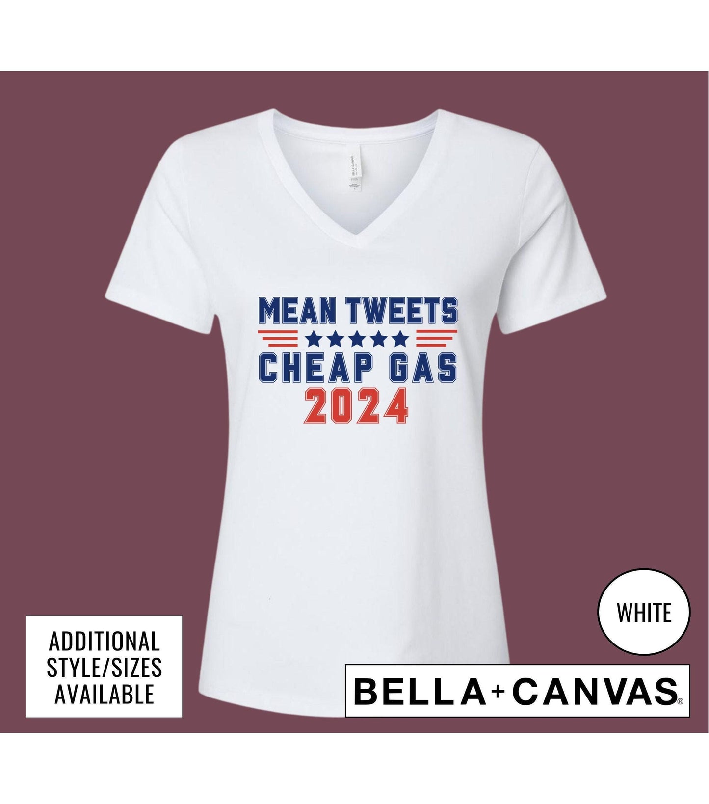 Mean Tweets Cheap Gas 2024 Graphic T-Shirt