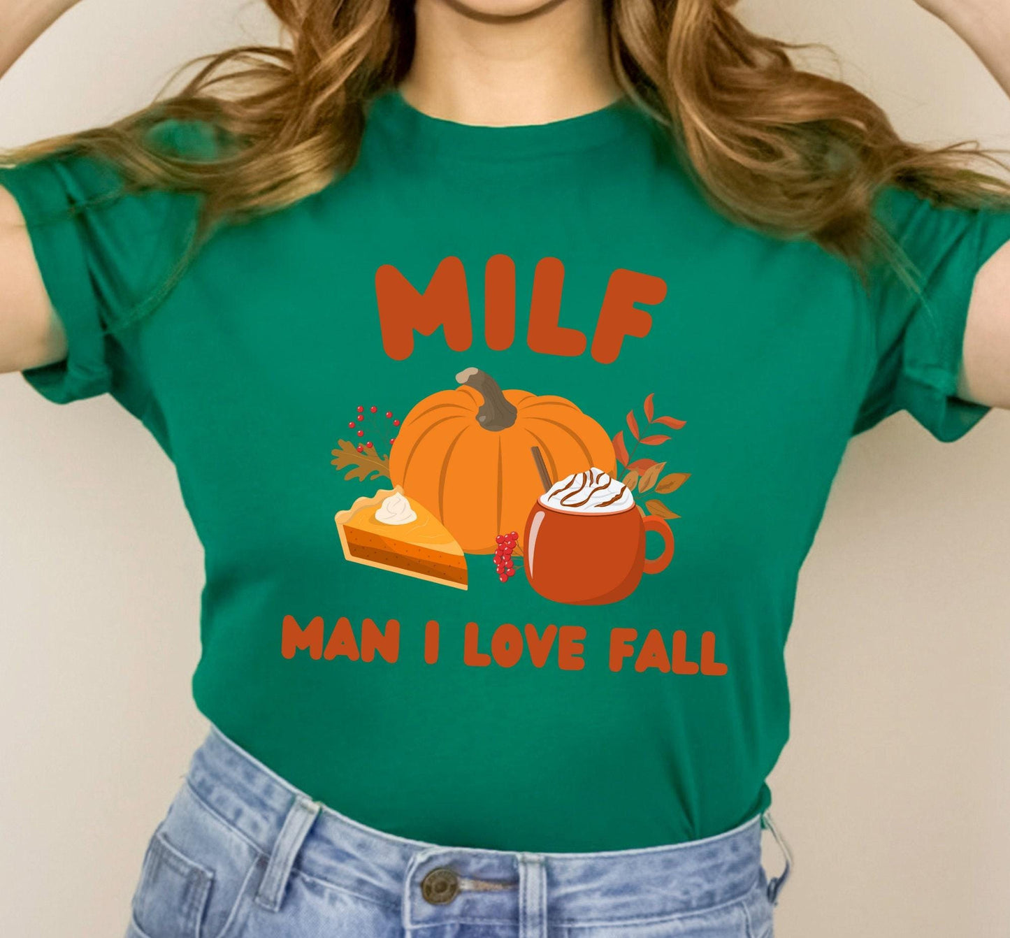 MILF Man I Love Fall Graphic T-Shirt