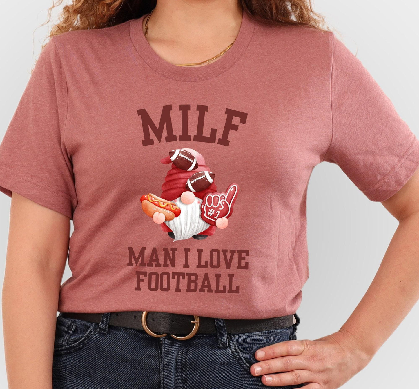 MILF Man I Love Football Graphic T-Shirt