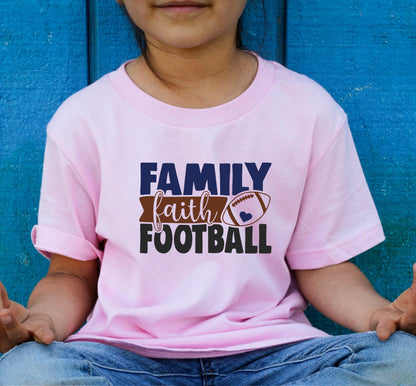 Family Faith And Football Women's Graphic T-Shirt