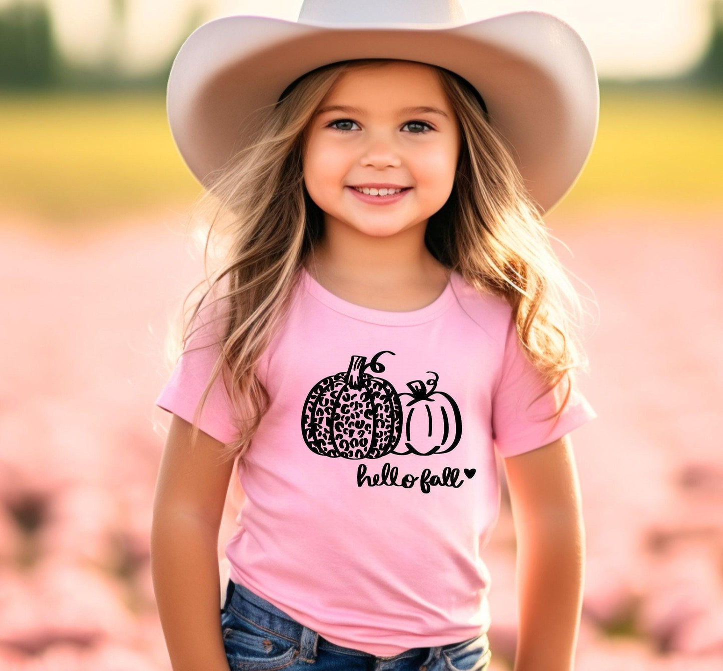 Hello Fall Pumpkin Graphic T-Shirt