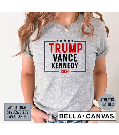 Trump Vance Kennedy 2024 Presidential Election Graphic T-Shirt