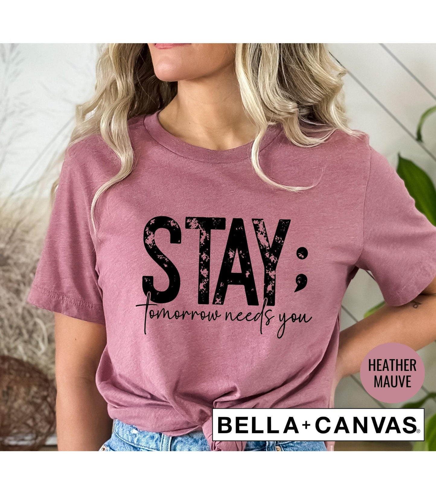 Stay Tomorrow Needs You Suicide Awareness Graphic T-Shirt