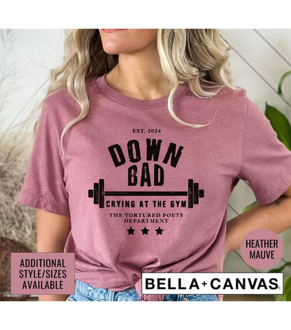 Down Bad Crying At The Gym TTPD 2024 Women's Graphic T-Shirt