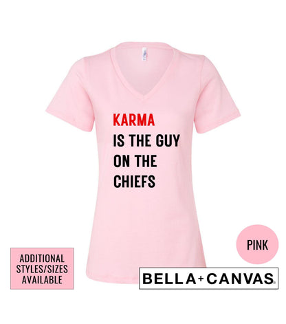 Karma Is The Guy On The Chiefs Women's Graphic T-Shirt