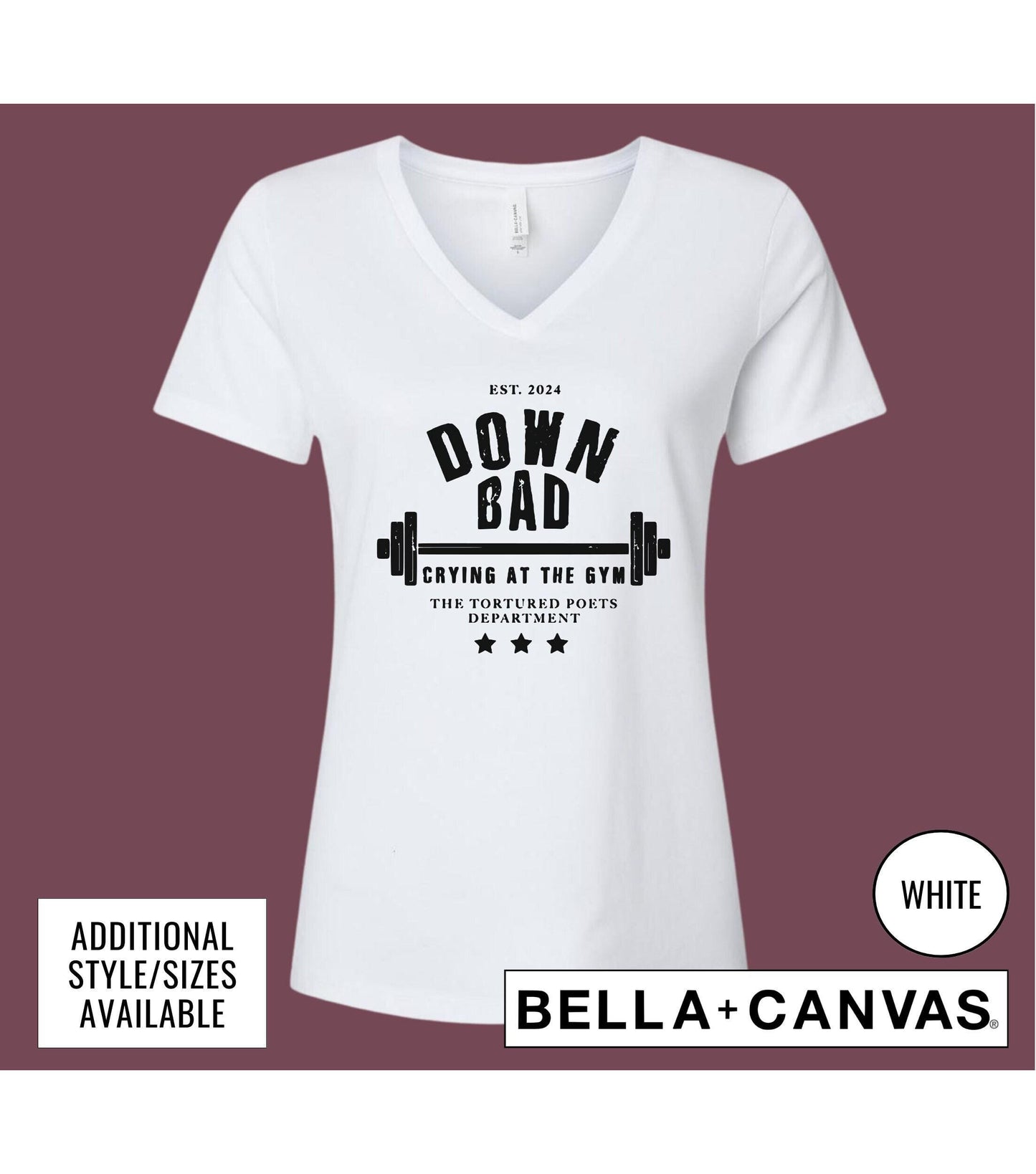 Down Bad Crying At The Gym TTPD 2024 Women's Graphic T-Shirt