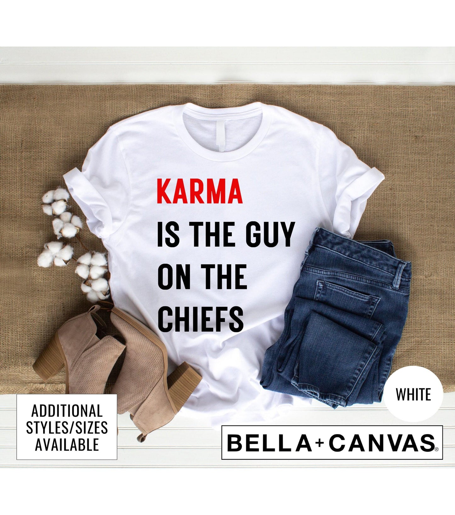 Karma Is The Guy On The Chiefs Women's Graphic T-Shirt