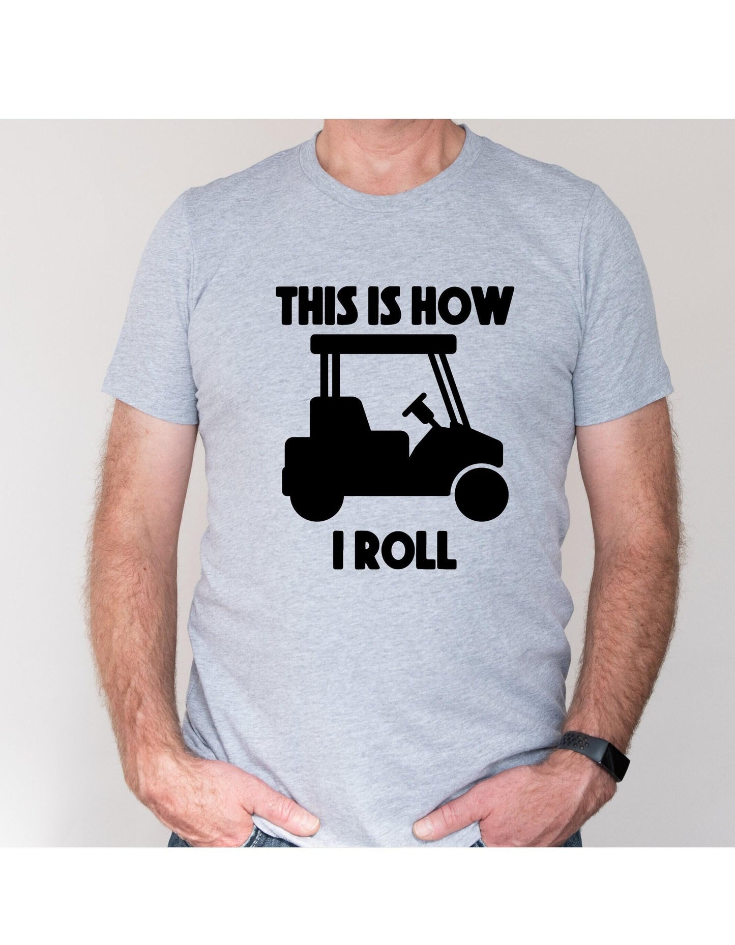 This Is How I Roll Funny Golf Cart Graphic T-Shirt