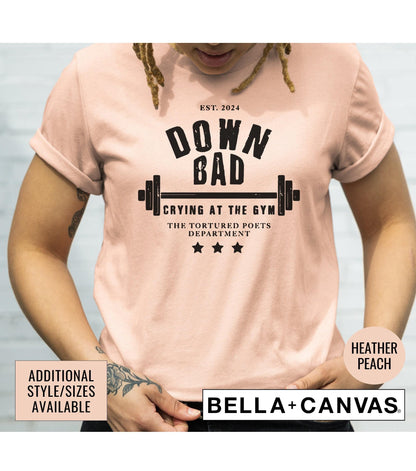 Down Bad Crying At The Gym TTPD 2024 Women's Graphic T-Shirt