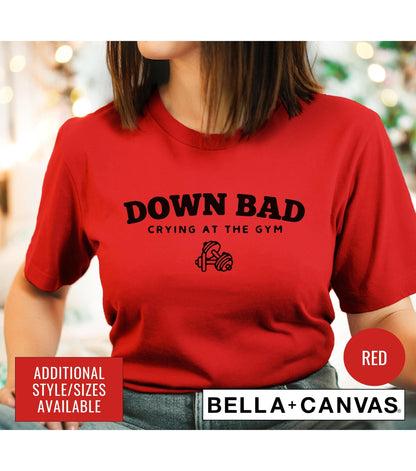 Down Bad Crying At The Gym TTPD 2024 Women's Graphic T-Shirt